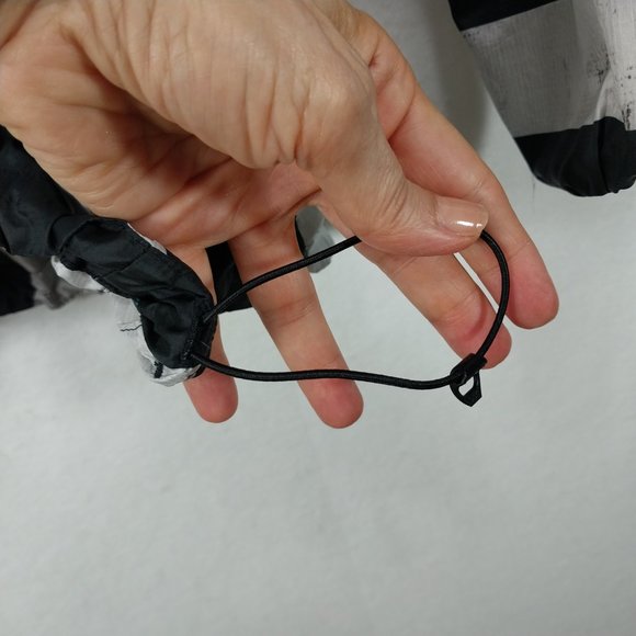 Adidas TERREX Jacket Men Small Black Gray Windbreaker Full Zip Hood Lightweight - Picture 7 of 12